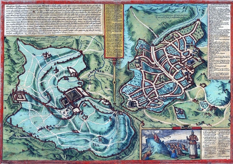 Picture of ANTIQUE MAP OF JERUSALEM