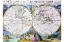Picture of STEREOGRAPHIC PROJECTION OF THE WORLD WITH LATITUDE AND LONGITUDINAL LINES
