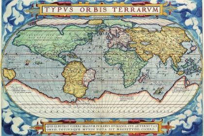 Picture of TYPUS ORBIS TERRARUM FROM THE THEATRE OF THE WORLD IN APIAN PROJECTION