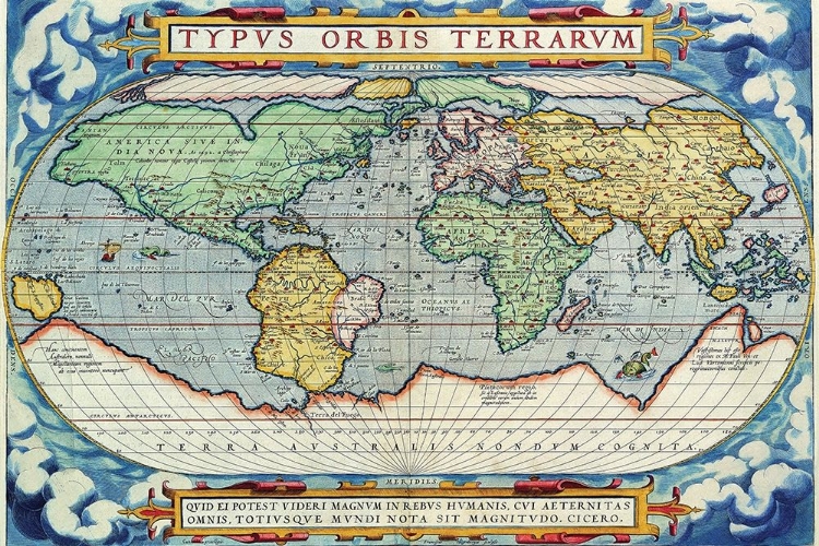 Picture of TYPUS ORBIS TERRARUM FROM THE THEATRE OF THE WORLD IN APIAN PROJECTION