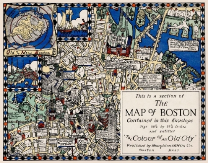Picture of SECTION OF THE MAP OF BOSTON