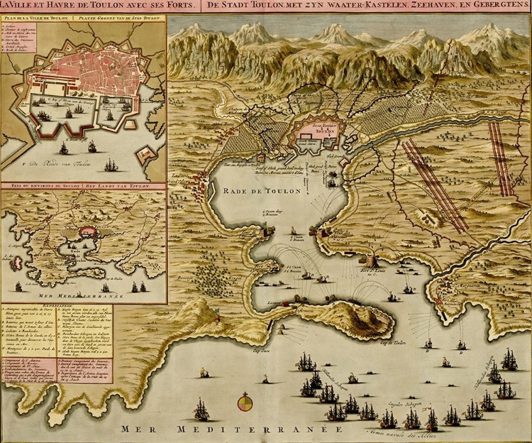 Picture of STRAITS OF CADIZ GIBRALTAR 1700