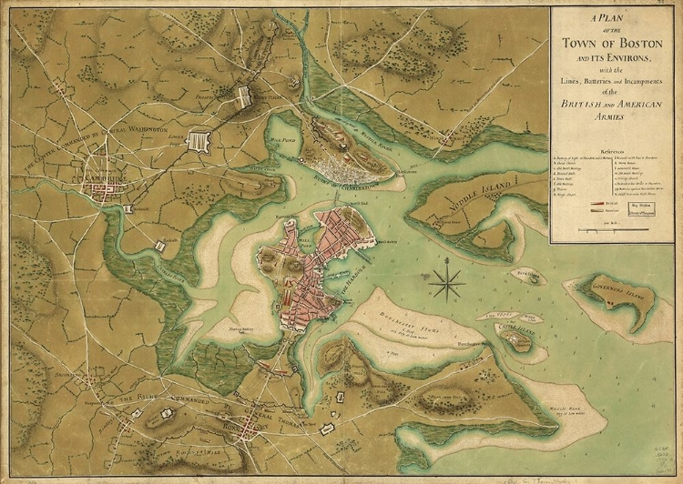 Picture of AMERICANS AND BRITISH MILITARY FORCES MAP