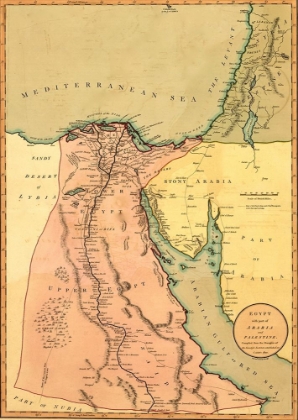 Picture of EGYPT WITH PART OF ARABIA AND PALESTINE 