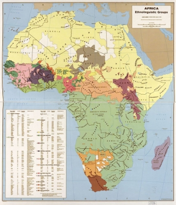 Picture of ETHNOLINGUISITIC MAP OF AFRICA