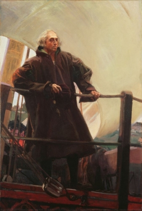 Picture of CHRISTOPHER COLUMBUS LEAVING PALOS
