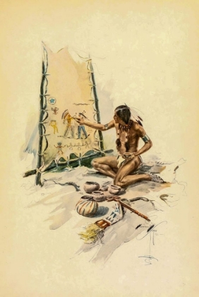 Picture of INDIAN PAINTING FROM THE SONG OF HIAWATHA 1906