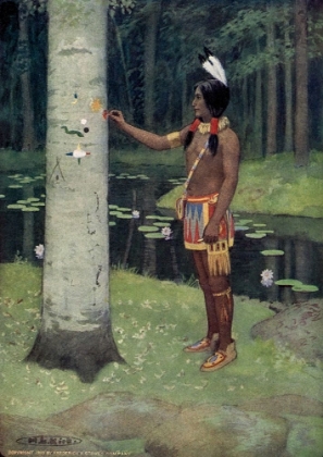 Picture of EACH FIGURE HAD A MEANING FROM STORY OF HIAWATHA 1910