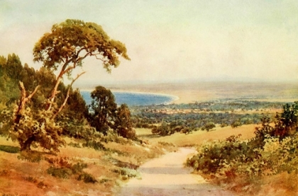 Picture of LOOKING DOWN ON MONTEREY AND THE BAY-CALIFORNIA 1914