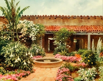 Picture of THE PATION-OLD SPANISH RESIDENCE-CALIFORNIA 1914