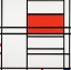 Picture of COMPOSITION NO. 4 WITH RED AND BLUE