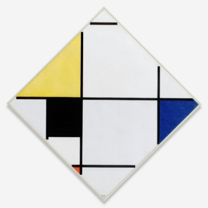 Picture of LOZENGE COMPOSITION WITH YELLOW-BLACK-BLUE-RED-AND GRAY
