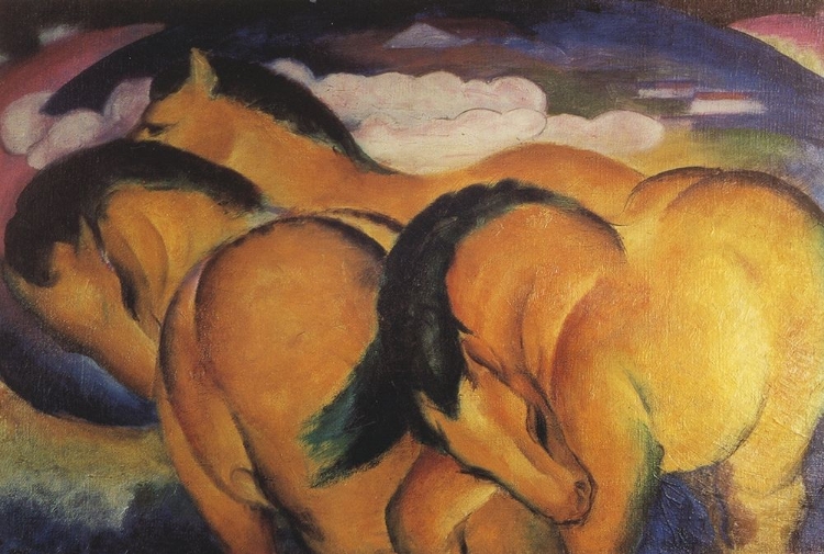 Picture of LITTLE YELLOW HORSES