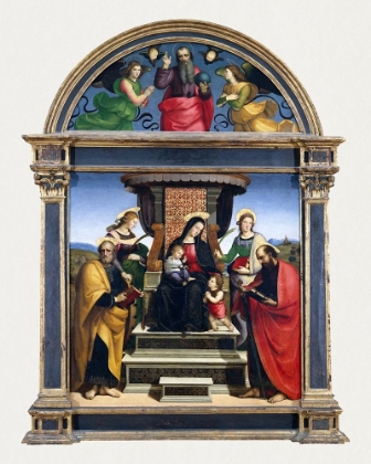 Picture of MADONNA AND CHILD ENTHRONED WITH SAINTS