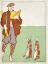 Picture of MAN READING A BOOK WITH HARES