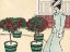 Picture of WOMAN IN ROSE GARDEN
