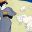 Picture of WOMAN AND SHEEP