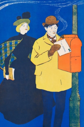 Picture of MAN AND WOMAN SENDING LETTER
