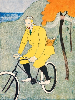 Picture of MAN RIDING BICYCLE