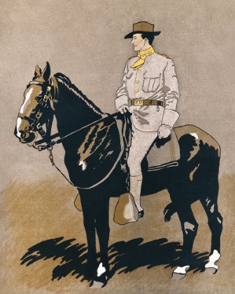 Picture of SOLDIER RIDING A HORSE