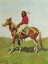 Picture of INDIAN WARRIOR ON HORSE-FORT RENO