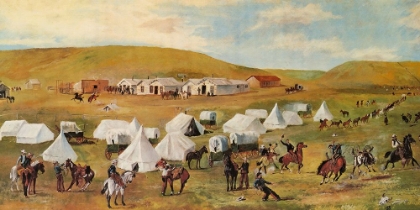 Picture of COWBOY CAMP DURING THE ROUNDUP