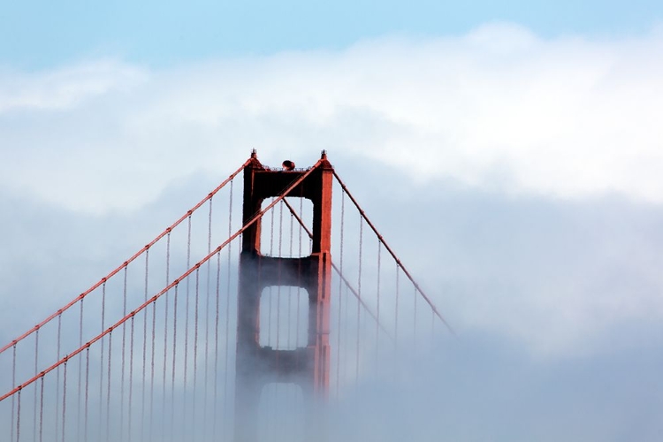 Picture of FOG OVER THE GOLDEN GATE BRIDGE IN SAN FRANCISCO-CALIFORNIA