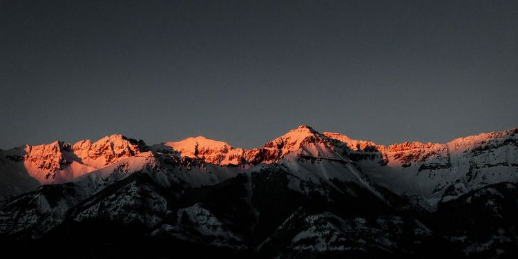 Picture of MOUNTAIN SUNSET VIEW FROM TELLURIDE-COLORADO