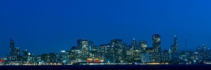Picture of NIGHT SKYLINE OF SAN FRANCISCO FROM TREASURE ISLAND-CALIFORNIA