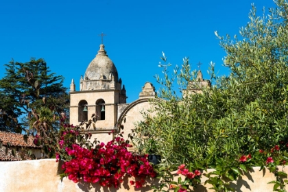 Picture of MISSION SAN CARLOS BORROMÉO DEL RÍO CARMELO-ALSO KNOWN AS THE CARMEL MISSION-CARMEL-CALIFORNIA.