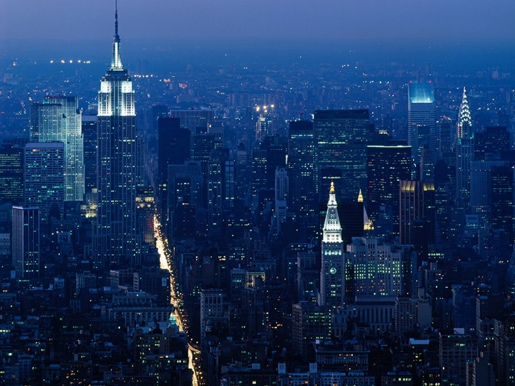 Picture of EMPIRE STATE BUILDING AT NIGHT-NEW YORK