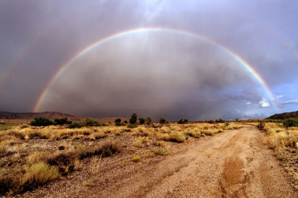 Picture of RAINBOW ACROSS A DIRT ROAD ANTARES IN NORTHWESTERN ARIZONA