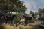 Picture of HORSES-PIGS AND CHICKENS IN A FARMYARD