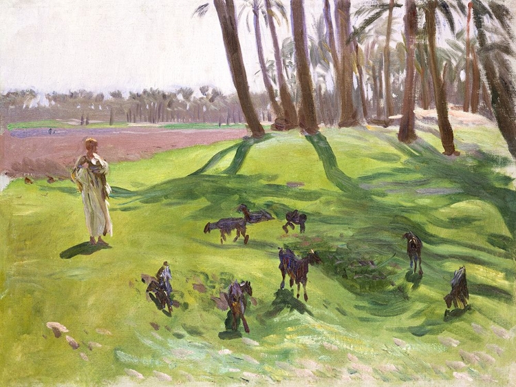 Picture of LANDSCAPE WITH GOATHERD
