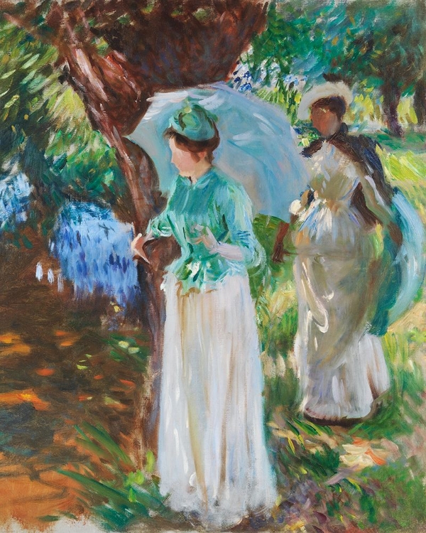 Picture of TWO GIRLS WITH PARASOLS