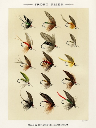 Picture of TROUT FISHING FLIES I FROM FAVORITE FLIES AND THEIR HISTORIES