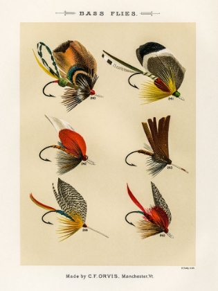Picture of BASS FISHING FLIES IX FROM FAVORITE FLIES AND THEIR HISTORIES