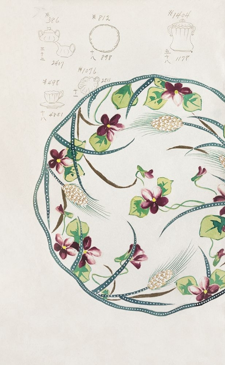 Picture of DESIGN FOR A NORITAKE PLATE IX