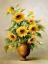 Picture of SUNFLOWERS IN BRONZE I