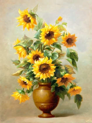 Picture of SUNFLOWERS IN BRONZE II