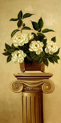Picture of MAGNOLIAS WITH OLIVE BRANCH I