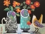 Picture of TWO CHEERY VASES AND A CHIRP