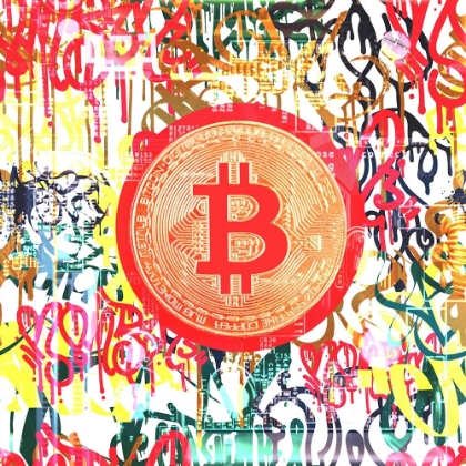 Picture of BITCOIN GRAFFITI ART II