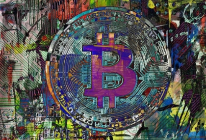 Picture of BITCOIN COIN ART I