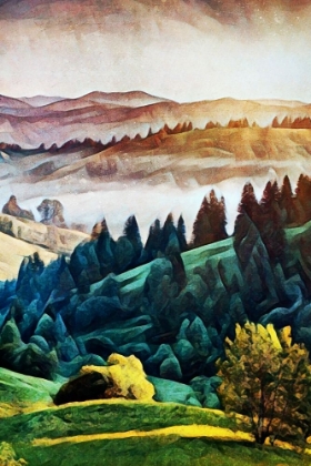 Picture of MISTY MORNING MOUNTAINS II