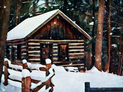 Picture of SNOW COVERED CABIN