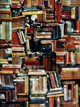 Picture of BUILT OF BOOKS STACKED