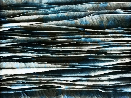 Picture of WATERCOLOURED BLUE PAPER STACK