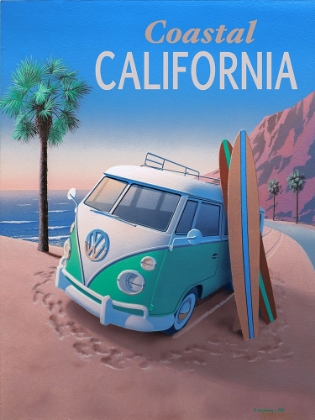 Picture of COASTAL CALIFORNIA WITH TEXT
