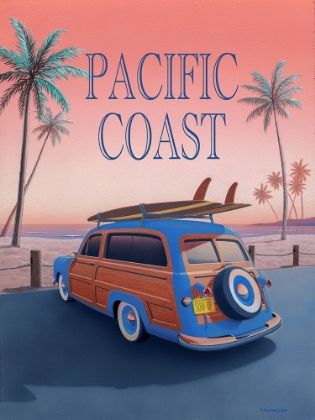 Picture of PACIFIC COAST WITH TEXT